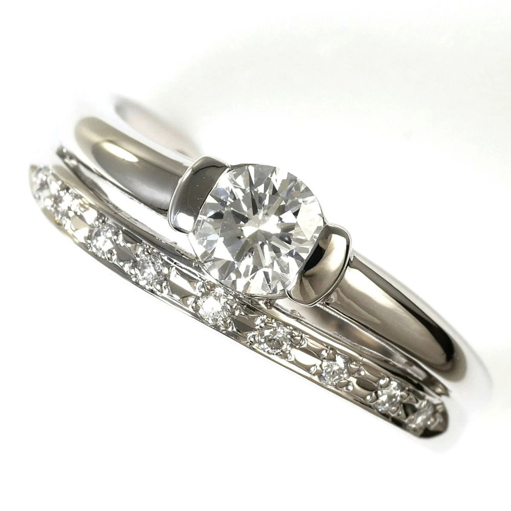 VINTAGE Silver Diamond Ring